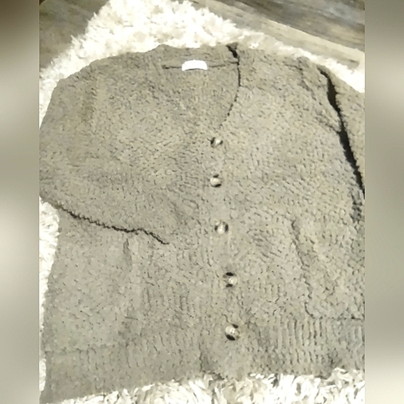 Cozy Popcorn Button Down Cardigan Sweater - Picture 3 of 4